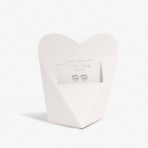 Joma Jewellery | Love You Mum From The Heart Earrings