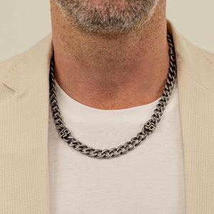 Boss | Double B Absolute Black Steel Gents Necklet