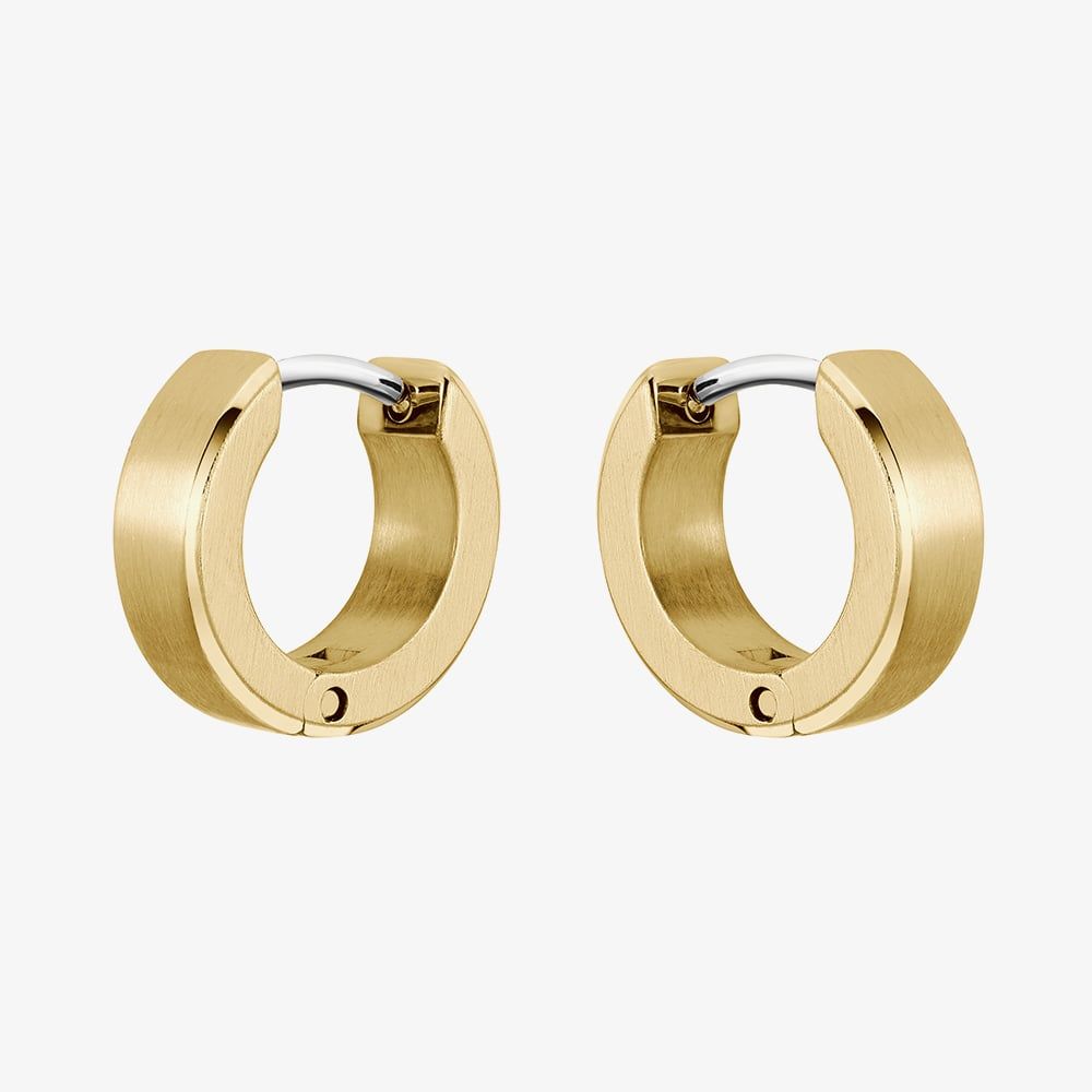 Boss | Odell Gold Tone Small Hoop Earrings