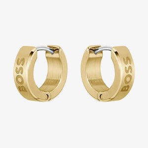 Boss | Odell Gold Tone Small Hoop Earrings