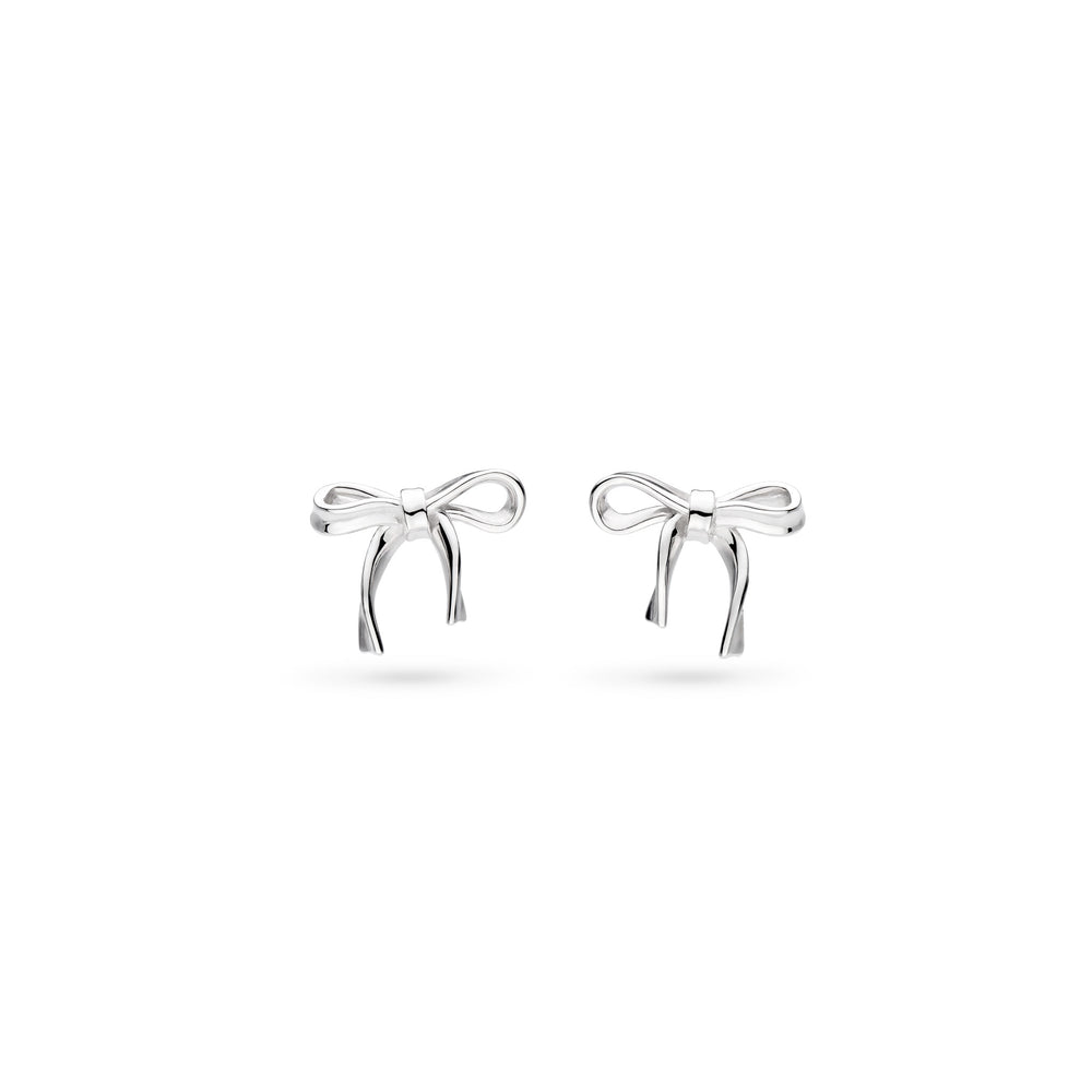 Kit Heath | Serenity Ribbon Bow Dainty Stud Earrings