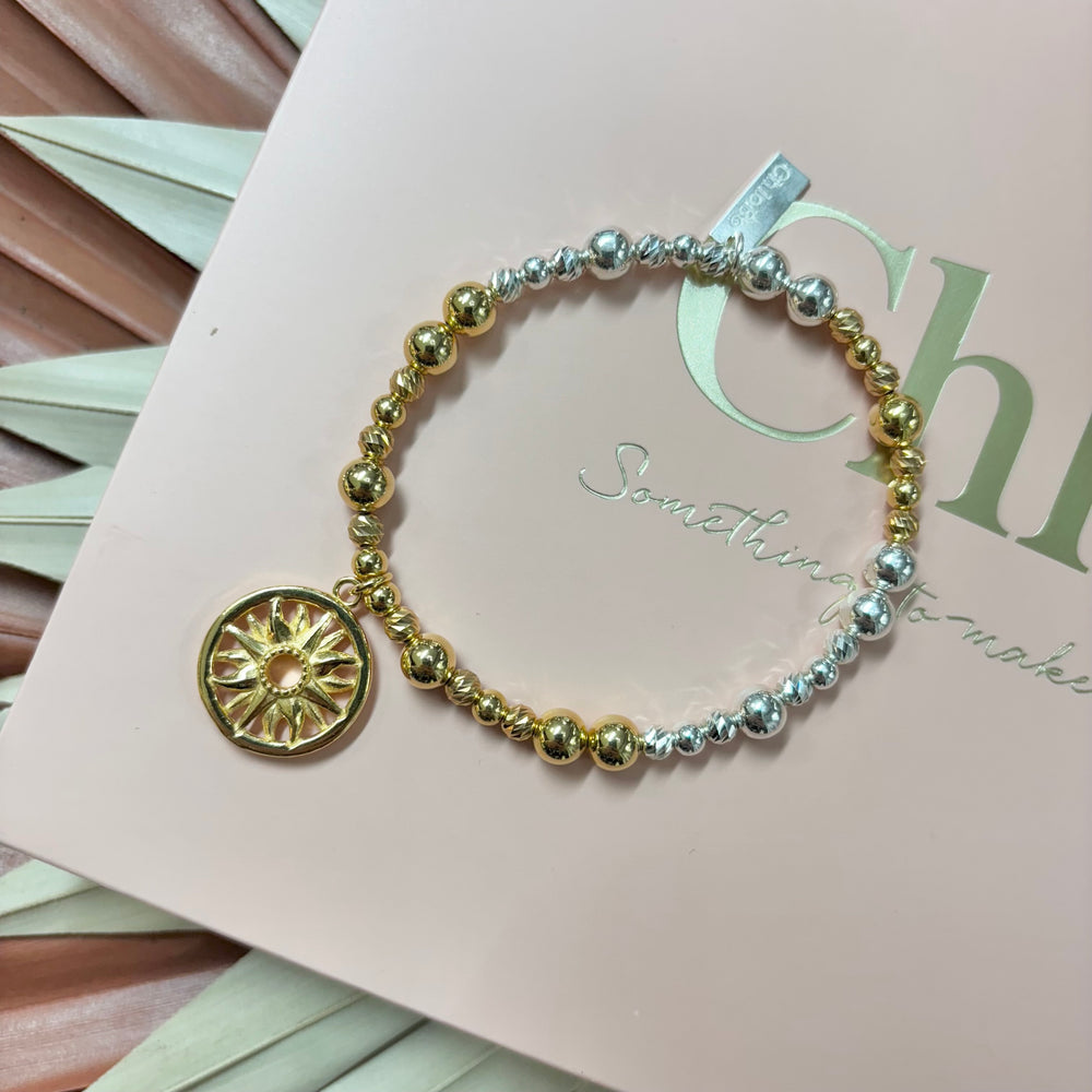 ChloBo | Gold and Silver Sun Mandala Bracelet