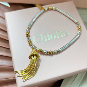 
            
                Load image into Gallery viewer, ChloBo | Gold and Silver True Love Tassel Bracelet
            
        