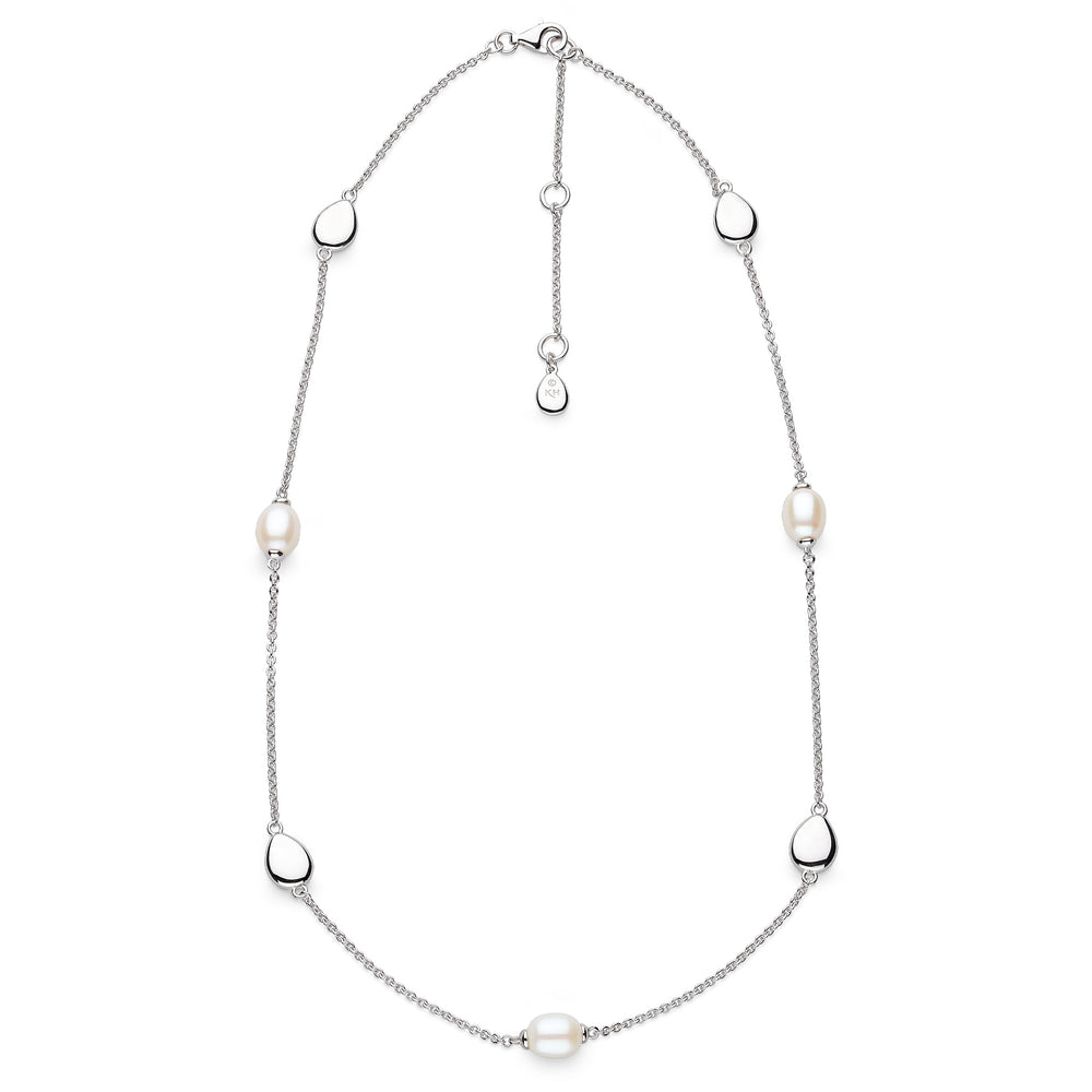 Kit Heath | Coast Pebble Pearl Station Necklace