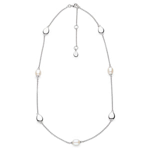 Kit Heath | Coast Pebble Pearl Station Necklace