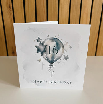 Maudes Birthday Card - 16, 18, 21, 30, 40, 50, 60, 70, 80