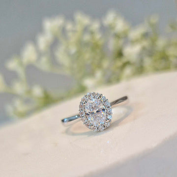 Real Effect | Sterling Silver Oval CZ Ring