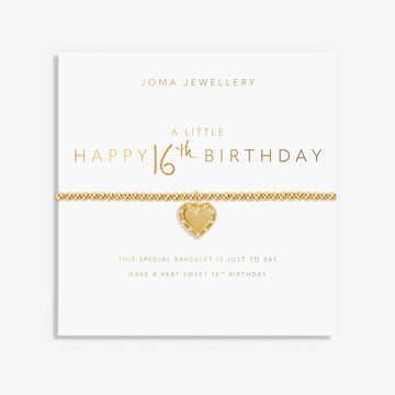 Joma Jewellery | Gold Happy 16th Birthday Bracelet