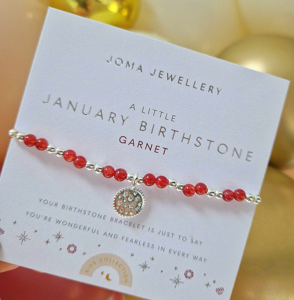 Joma Jewellery | Children’s January Birthstone Bracelet