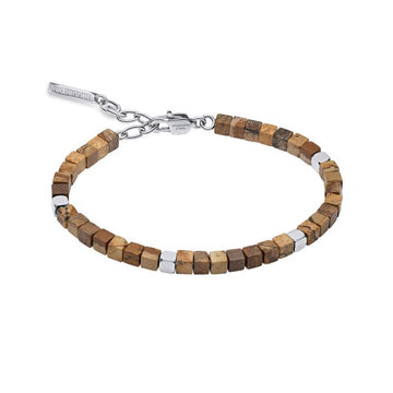 Fred Bennett | Stainless Steel Bracelet with Semi Precious Beads