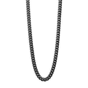 Fred Bennett | Black Brushed Curb Chain Necklace