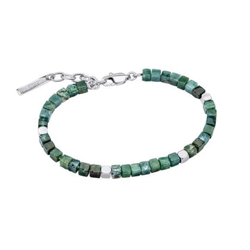 Fred Bennett | Stainless Steel Bracelet with Semi-Precious Beads