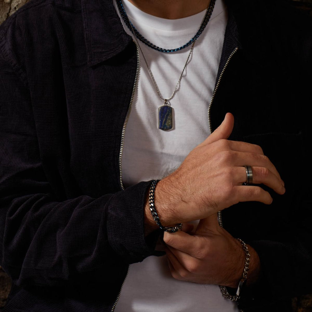 Fred Bennett | Blue Curb Chain Necklace