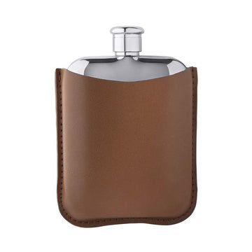 Fred Bennett | Hip Flask with Leather Sleeve