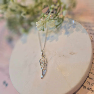 Sterling Silver Angel Wing Necklace