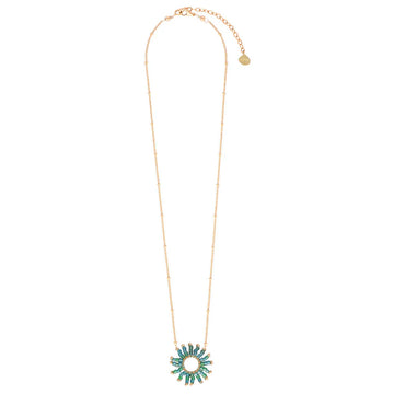 Mishky | Adjustable Beaded Fringe Sun Necklace - Small