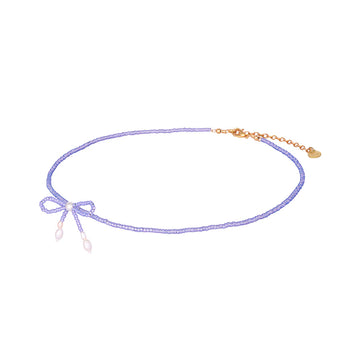 Mishky | Fita Lilac Adjustable Beaded Necklace