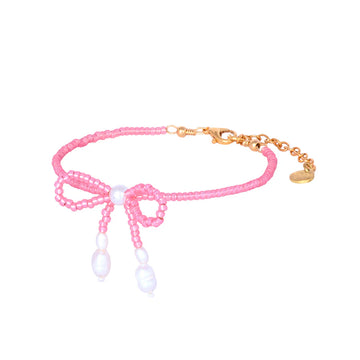 Mishky | Fita Pink Adjustable Beaded Bracelet
