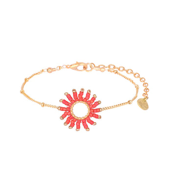 Mishky | Adjustable Bracelet With Beaded Sun Shape