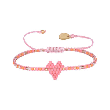 Mishky | Adjustable Heartsy Bracelet With Beaded Heart