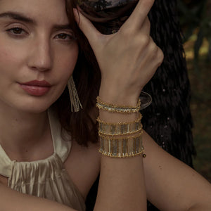 Mishky | Adjustable Beaded Bracelet Fringe Style - Small