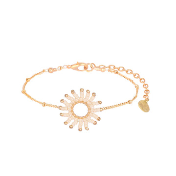 Mishky | Adjustable Bracelet With Beaded Sun Shape