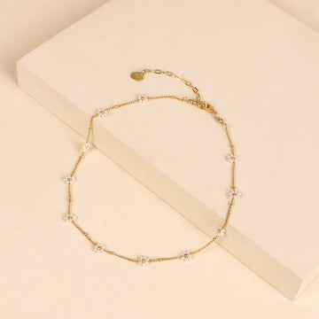 Mishky | Adjustable Necklace With Beaded Flowers