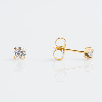 Studex | Sensitive 4mm CZ Stud Earrings