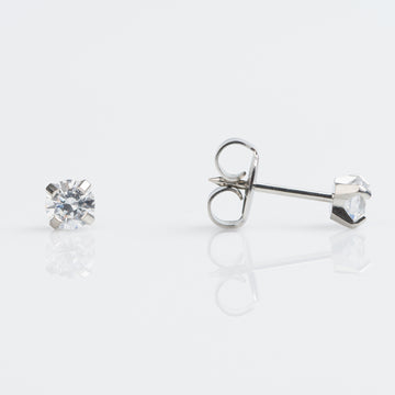 Studex | Sensitive 4mm CZ Stud Earrings
