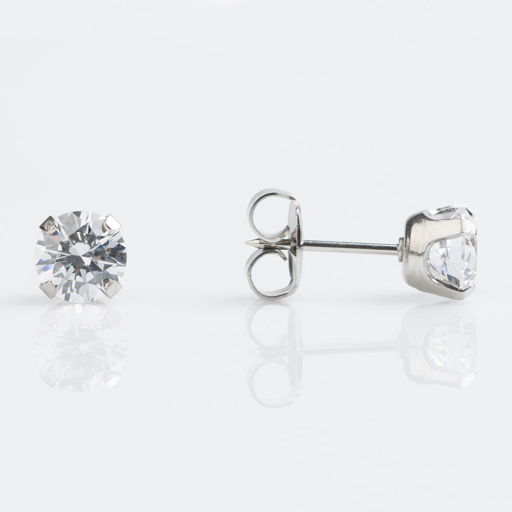 Studex | Sensitive 6mm CZ Stud Earrings