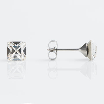 Studex | Sensitive 6mm Crystal Square Stud Earrings