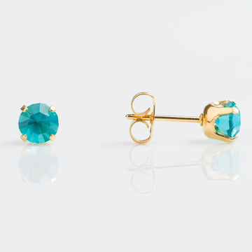 Studex | Sensitive December Blue Zircon 5mm Stud Earrings