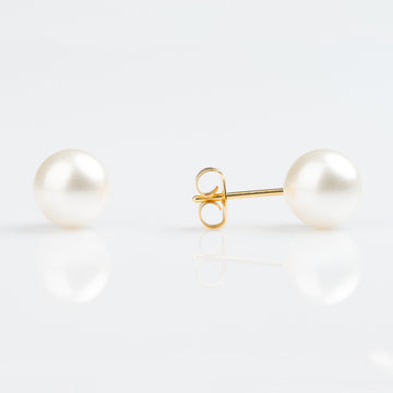 Studex | Sensitive 8mm White Pearl Stud Earrings