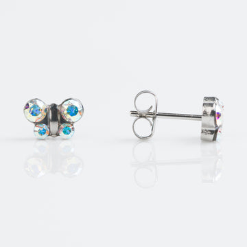 Studex | Sensitive AB Crystal Butterfly Stud Earrings