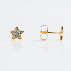 Studex | Sensitive Clear Glitter Star Stud Earrings