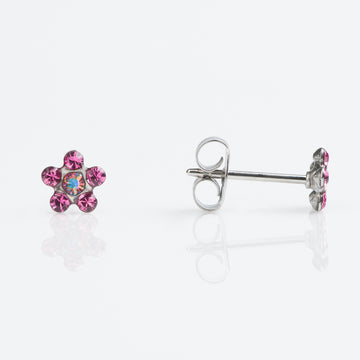 Studex | Sensitive Daisy Rose AB Crystal Stud Earrings