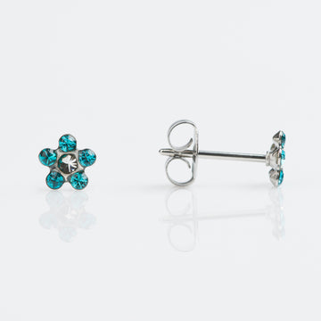 Studex | Sensitive Daisy Blue Zircon Stud Earrings