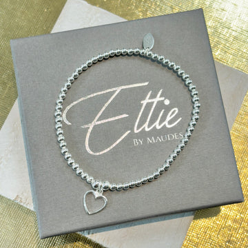 Ettie Thinbead Open Heart Bracelet