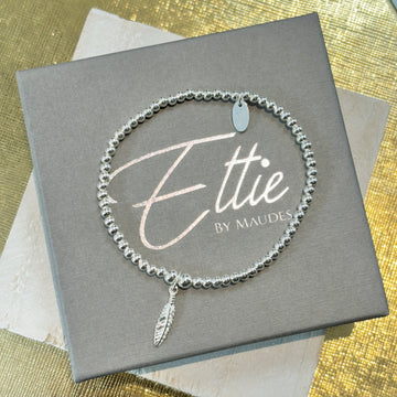 Ettie Thinbead Teenie Feather Bracelet
