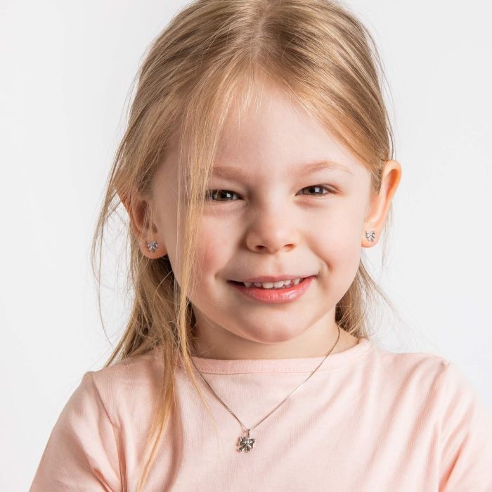 D For Diamond | Bow Pendant