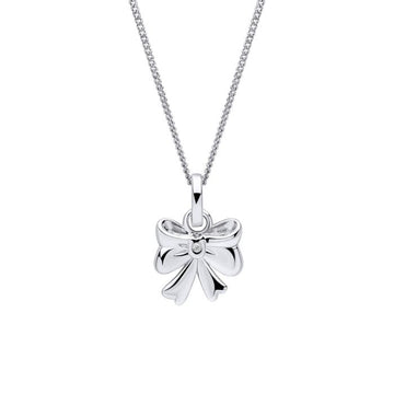 D For Diamond | Bow Pendant