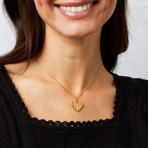Laura Ashley | Picnic Basket Weave Heart Locket Necklace
