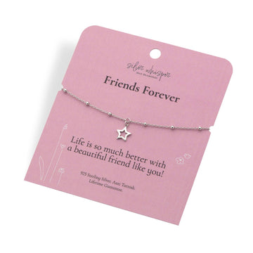 Hot Diamonds | Silver Whisper Friends Forever Bracelet