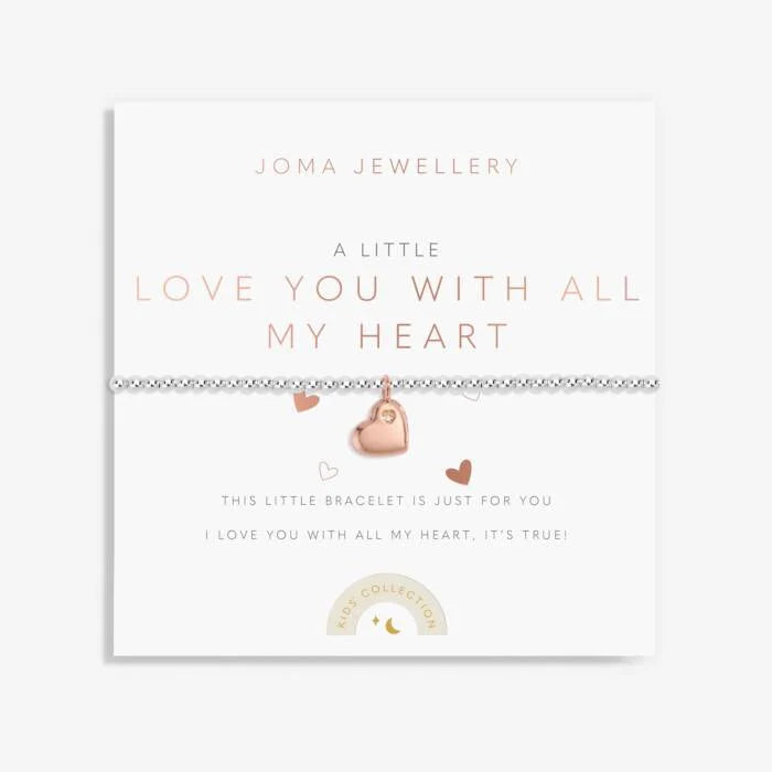 Joma Jewellery | Love You With All My Heart Children’s Bracelet