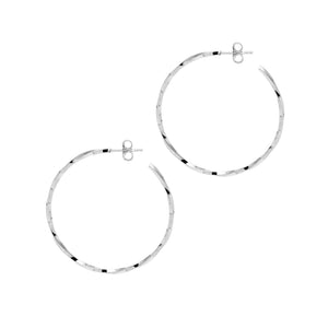 The Hoop Station | Twist Hoop Earrings Two Sizes 38mm/55mm
