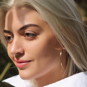 The Hoop Station | Twist Hoop Earrings Two Sizes 38mm/55mm