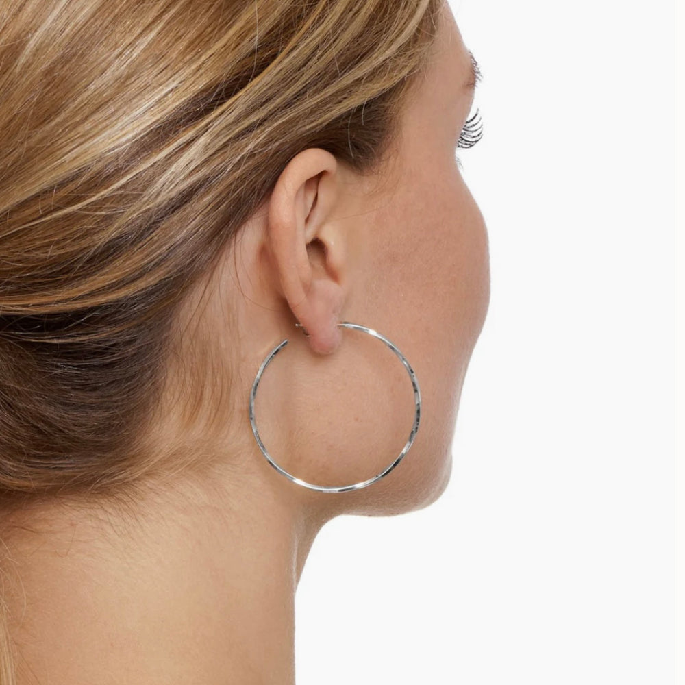 The Hoop Station | Twist Hoop Earrings Two Sizes 38mm/55mm