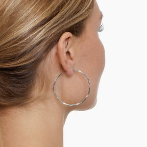 The Hoop Station | Twist Hoop Earrings Two Sizes 38mm/55mm