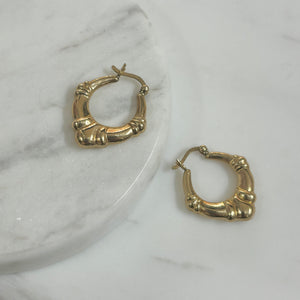 9ct Yellow Gold Hoop Earrings