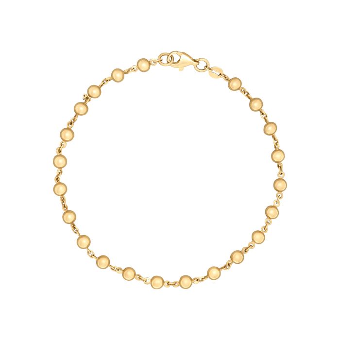 9ct Yellow Gold Ball Chain Bracelet